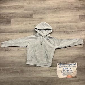 Kids Small Champion Hoodie Grey